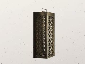 GRID - LED brass outdoor wall lamp by Il Fanale - view 2